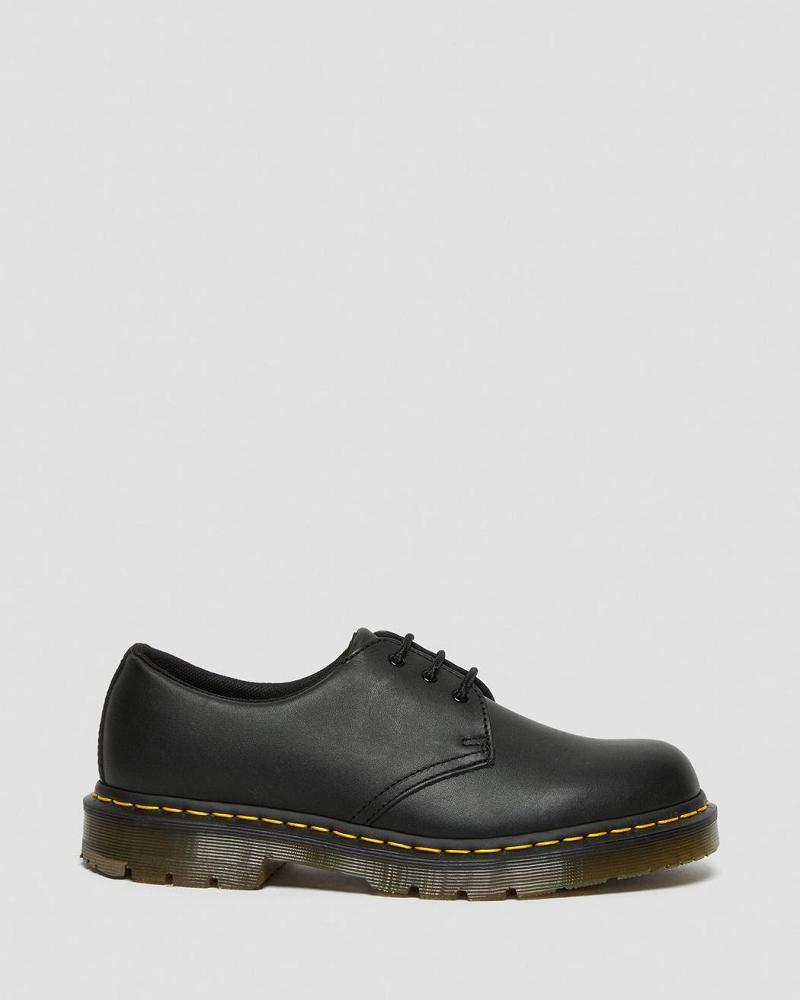 Dr Martens 1461 Slip Resistant Læder Oxford Sko Dame Sort | DK 368OKI